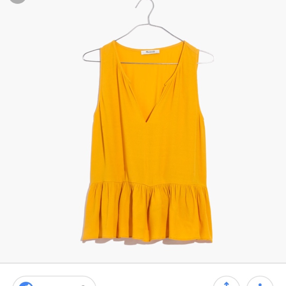 Madewell peplum Top